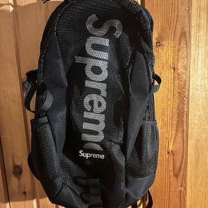 Supreme black backpack